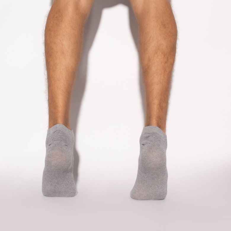 Meia Masculina Cinza Sapatilha Soft Nº 39 a 43 ME448