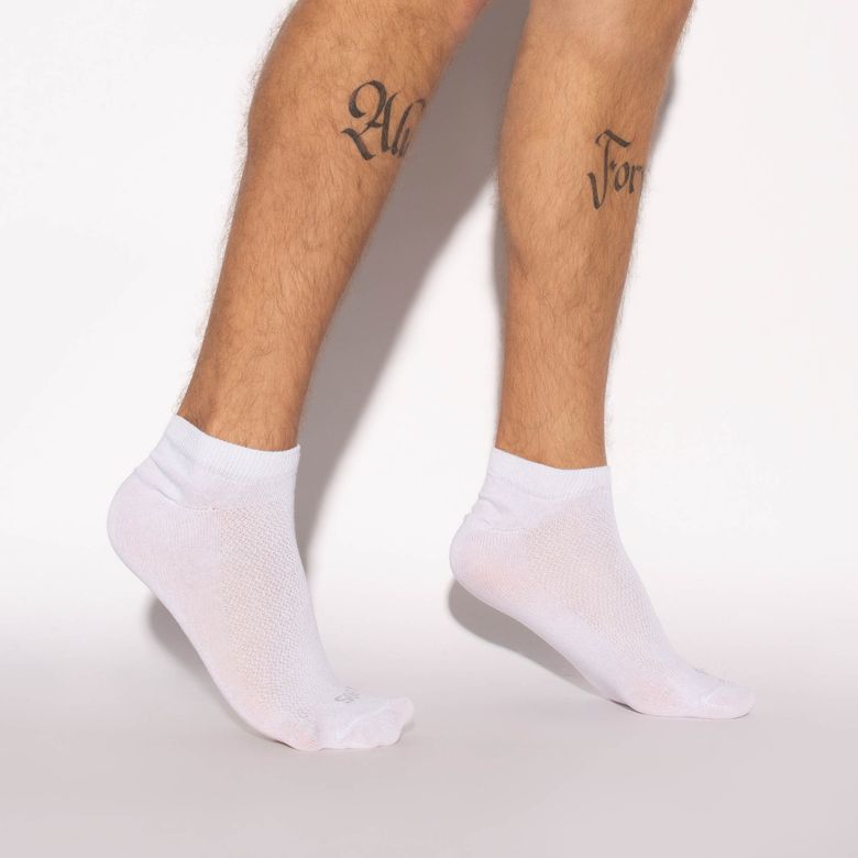 Meia Masculina Branca Sapatilha Soft Nº 39 a 43 ME447