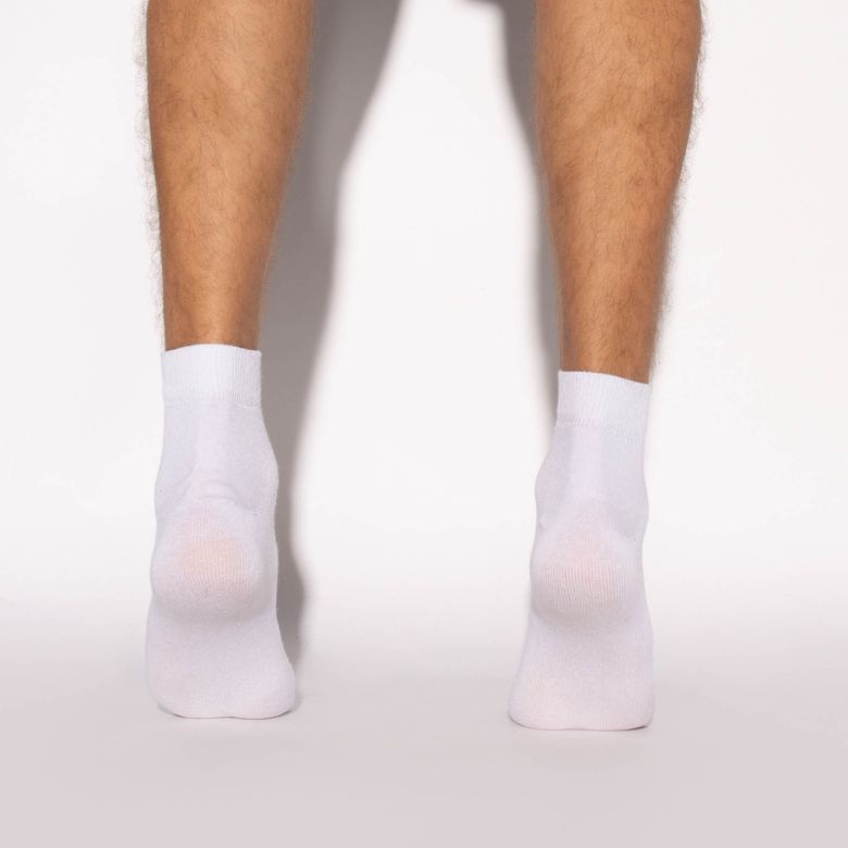 Meia Masculina Branca Cano Curto Soft Nº 39 a 43 ME455