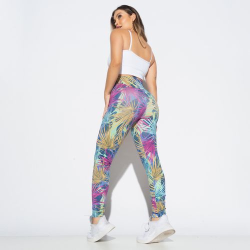 Legging-Fitness-Estampada-Short-e-Top-Folhagem-Colorida-LG2039