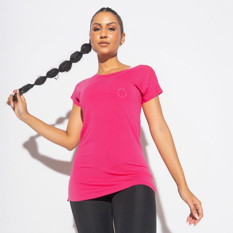Blusa Fitness Rosa Do It For Yourself BL499