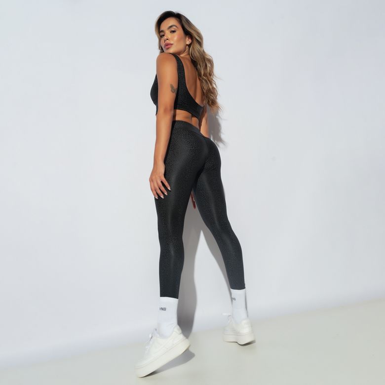 Legging Fitness Básica Skin Preta LG2207