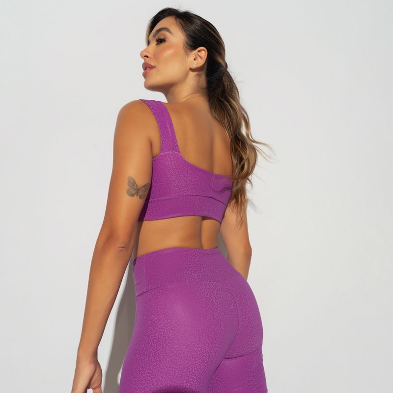 Fitness Top With Wide Strap Skin Purple
