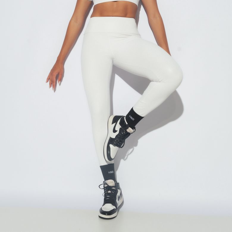 Legging Fitness Básica Skin Branca LG2211