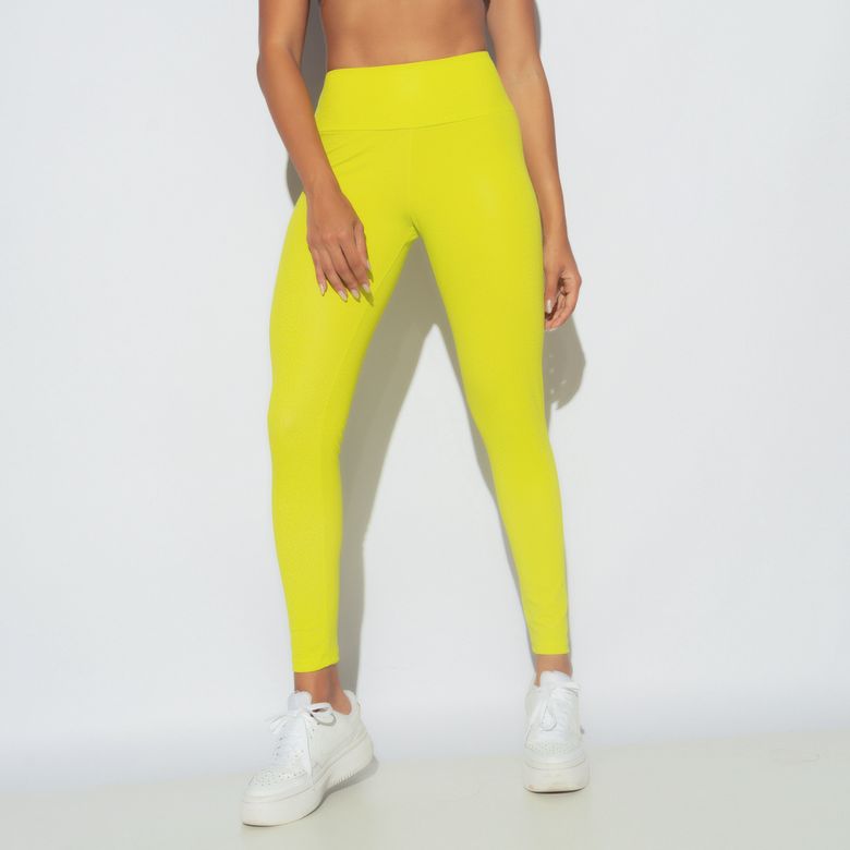 Legging Fitness Básica Skin Amarelo LG2209