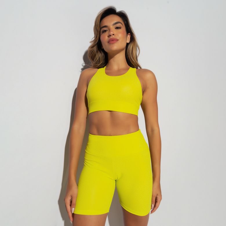 Top Fitness Nadador Skin Amarelo TP1579