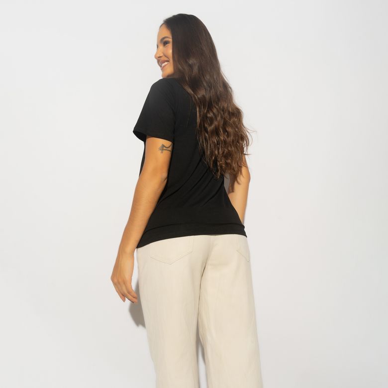 Blusa Fitness Preta Mundo BL531