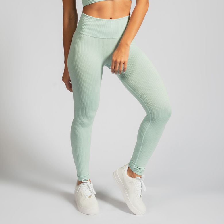 Legging Fitness Seamless Canelado Verde LG2201