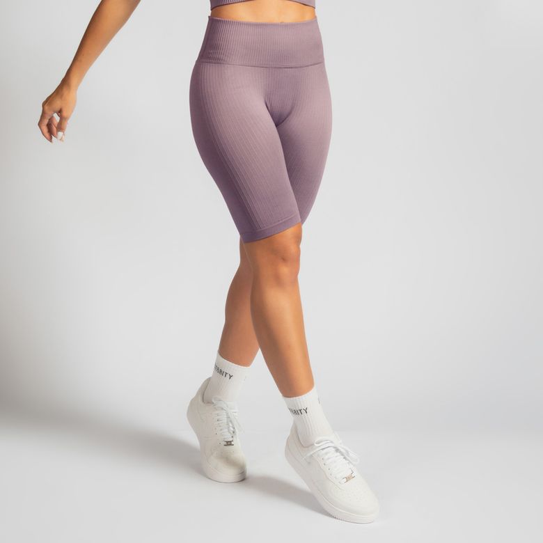 Bermuda Fitness Seamless Canelada Roxo BD186