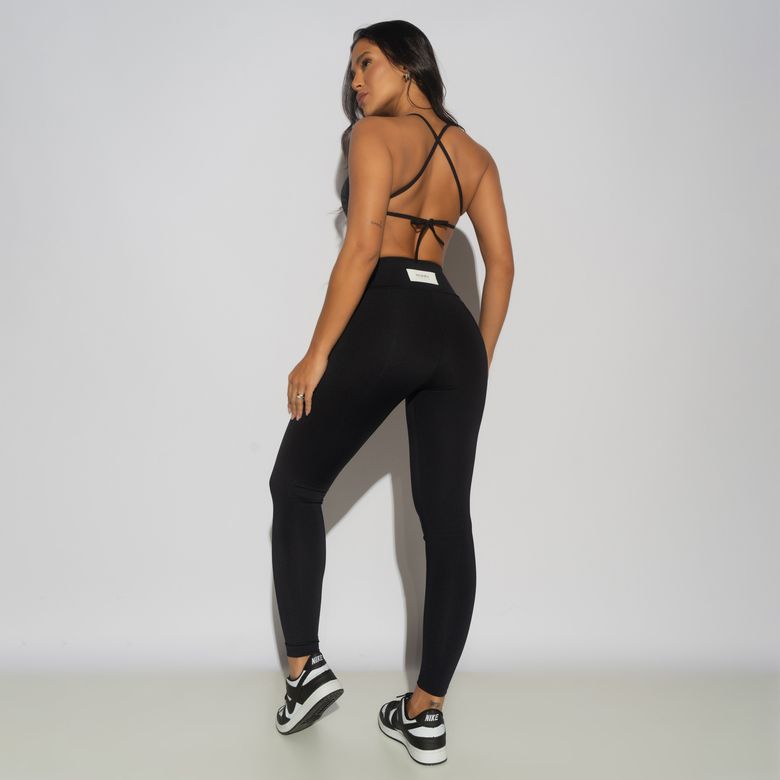 Legging Fitness Preta Honey Sports Básica LG2189