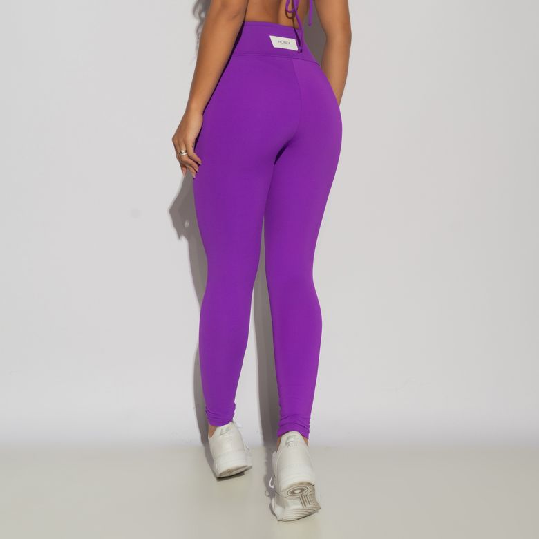 Legging Fitness Roxo Honey Sports Básica LG2193