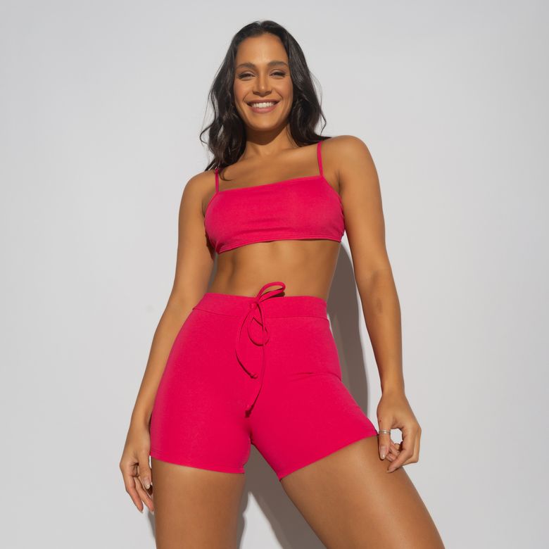 Top Fitness Frente Única Rosa Honey Sports TP1521