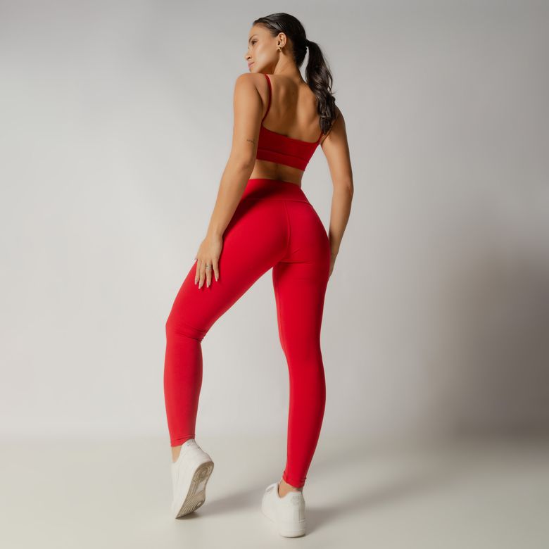 Legging Fitness Vermelha Básica Lounge LG2231