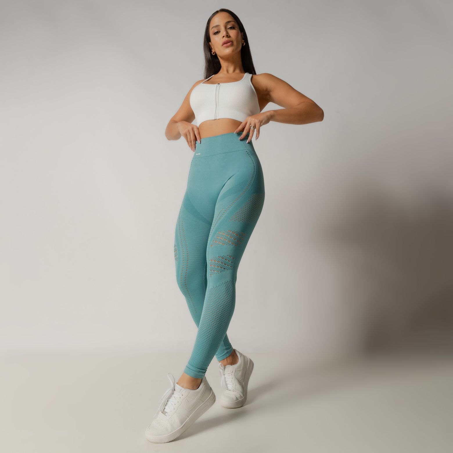 Poliamida - Azul - Legging - Encontre Calça Legging - Calça Legging Fitness  Feminina