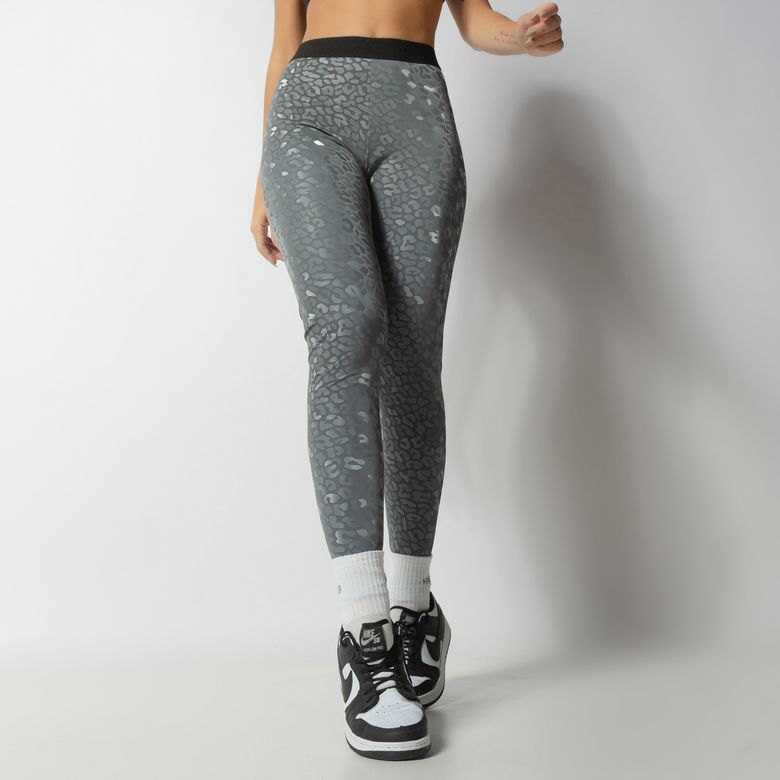 Legging Fitness Cinza Com Elástico Push LG2282