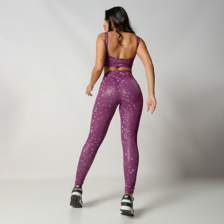 Legging Fitness Roxa Básica Push LG2281