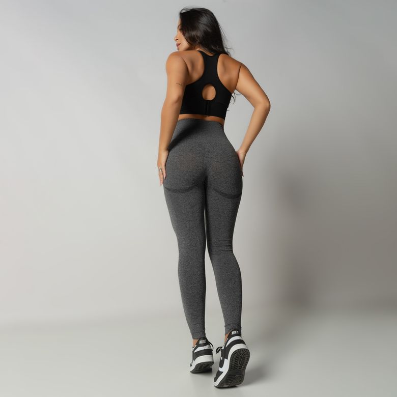 Legging Fitness Seamless Cinza Mescla LG2244