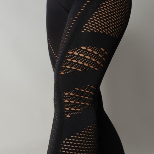 Legging-Fitness-Seamless-Preto-Com-Detalhes