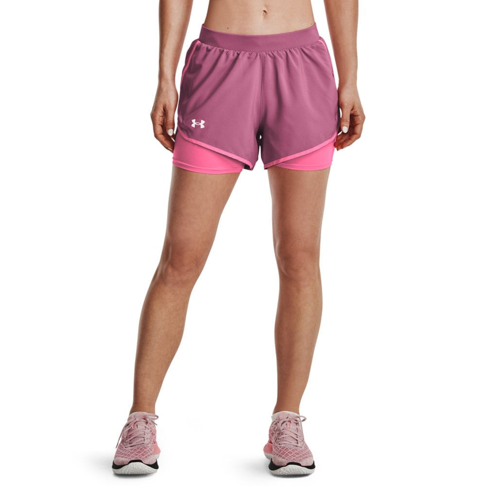 Short Under Armour Play Up 2-in-1 Feminino Preto