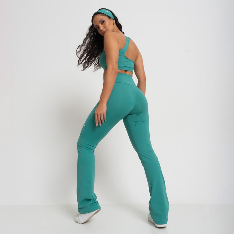 Calça Flare Verde Escuro Honey Club LG2235