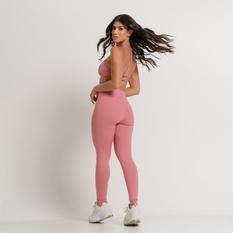 Legging Fitness Básica Rosa LG2303