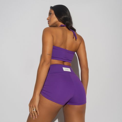 Short-Fitness-Roxo-Honey-Sports-Com-Franzido