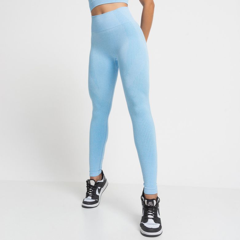 Legging Fitness Seamless Azul Mescla LG2287