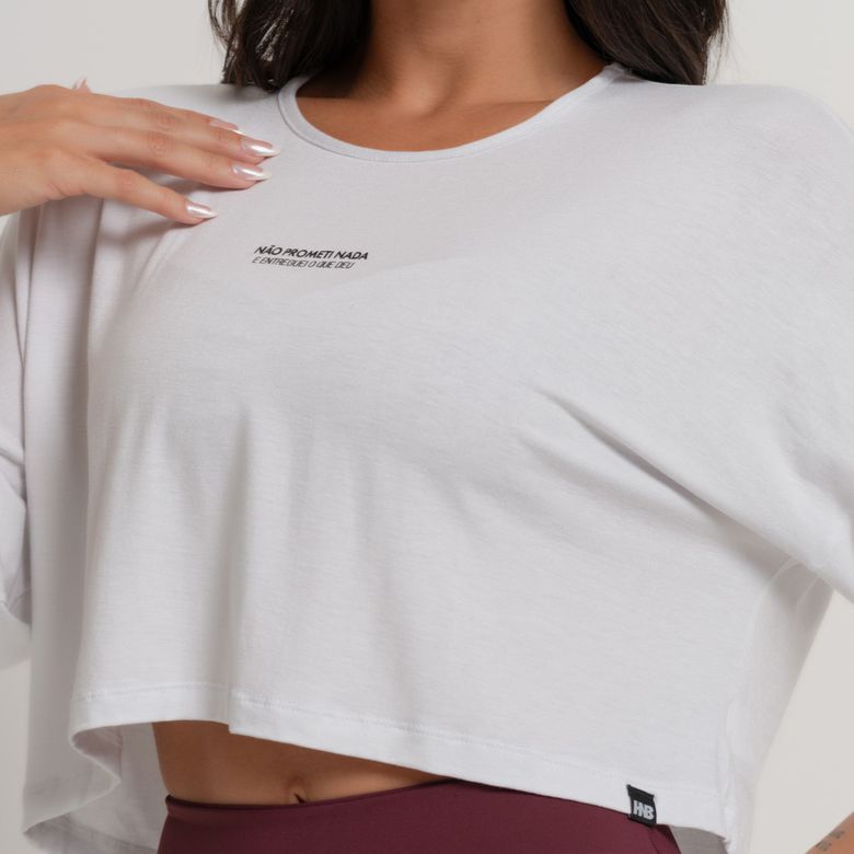 Cropped Fitness Branco Da Camilla Guimarães CR209