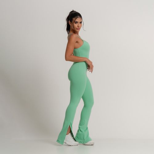 Macacao-Fitness-Verde-Flare-Com-Fenda-Honey-Club-MC319