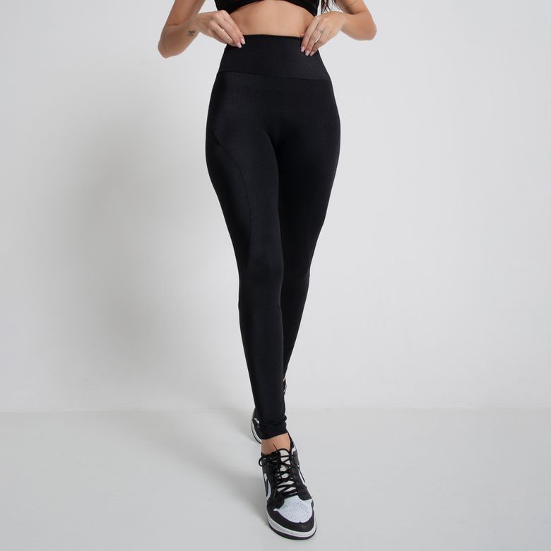 Legging Fitness Energy Preta com Recorte LG2291