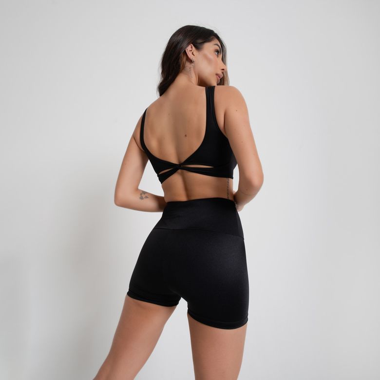 Short Fitness Energy Preto Básico SH728