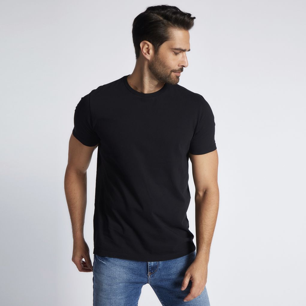 Camiseta-Malha-Masculina-Preta-T-shirt-Book-VT-001