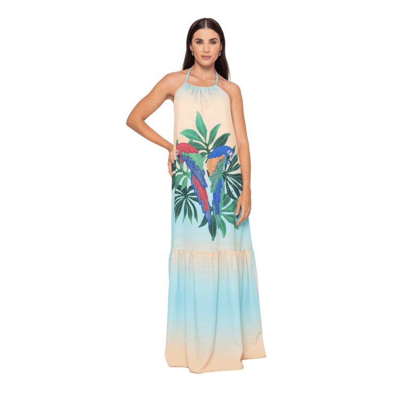 Vestido Longo Frente Unica Byron Bay