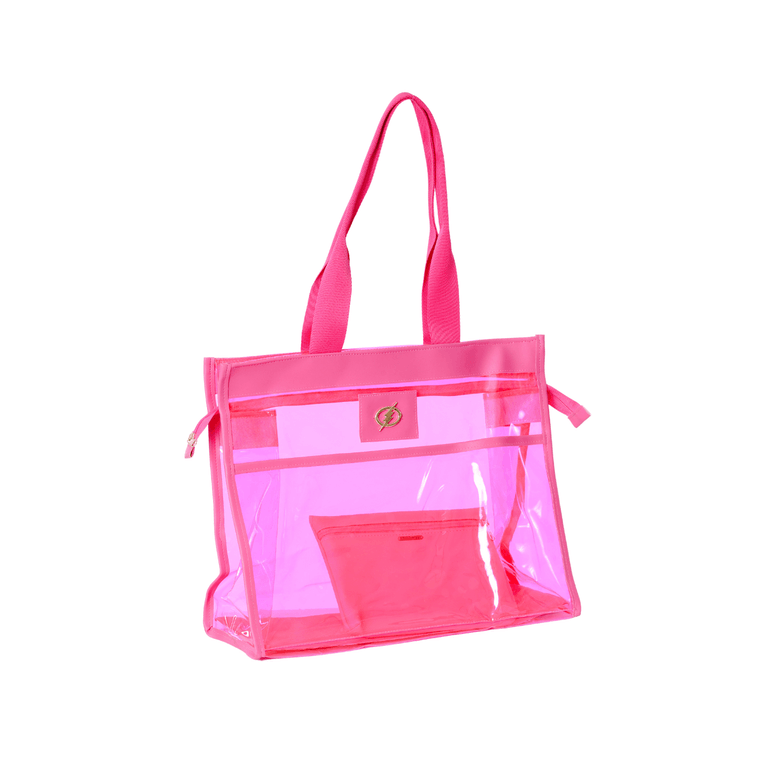 Bolsa Com Transparencia Rosa Queensland