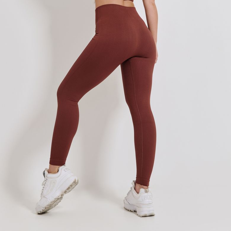 Legging Fitness Sem Costura Marrom LG2342