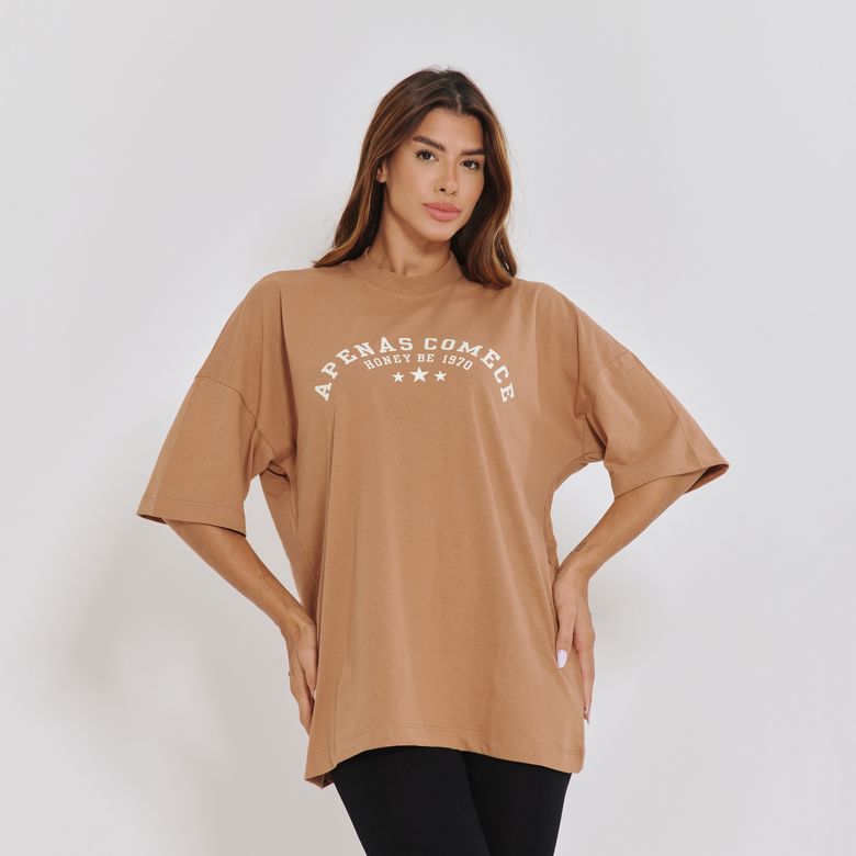 Blusa Fitness Mocha Apenas Comece BL586