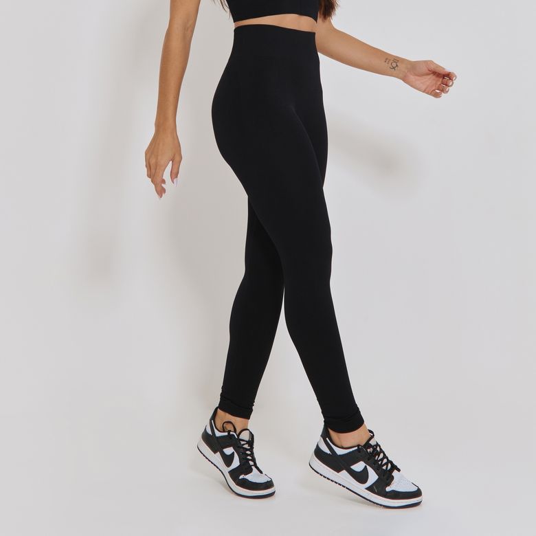 Legging Fitness Sem Costura Básica Preta LG2353