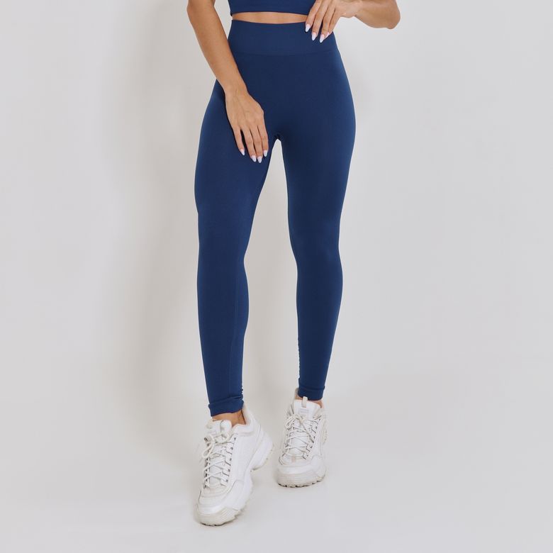 Legging Fitness Sem Costura Básica Marinho LG2354