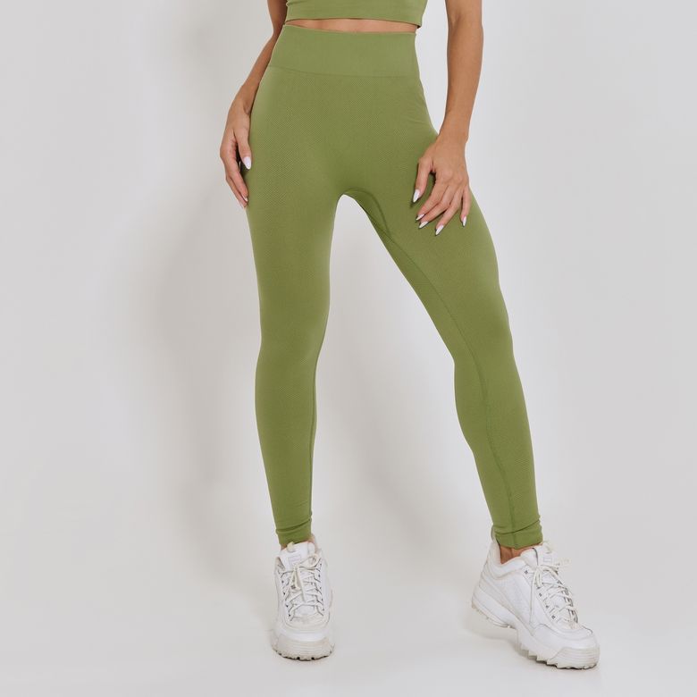 Legging Fitness Sem Costura Básica Verde LG2357