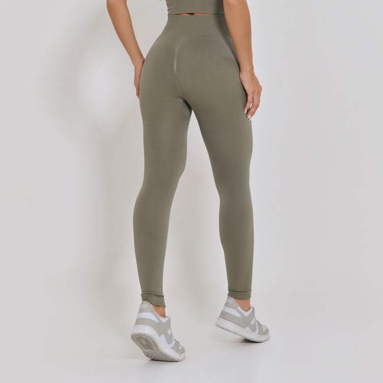 Legging Fitness Sem Costura Básica Cinza LG2358