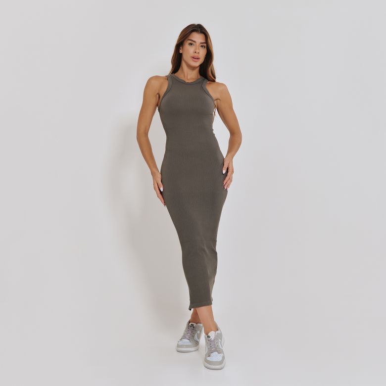 Vestido Sem Costura Nadador Cinza VT101