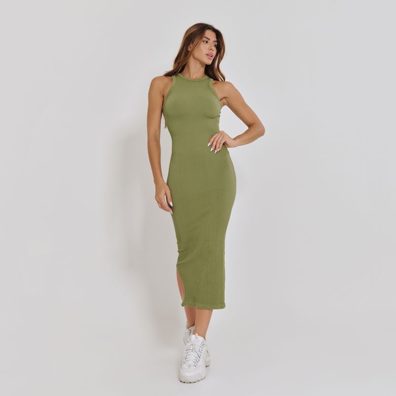 Vestido Sem Costura Nadador Verde VT104