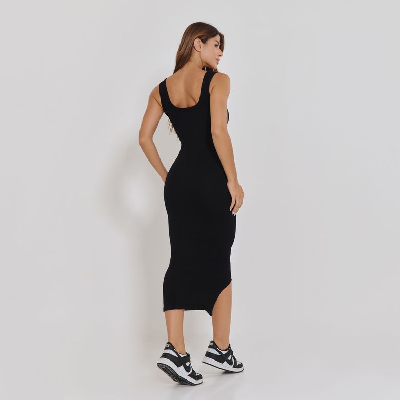 Vestido Sem Costura Básico Preto VT105