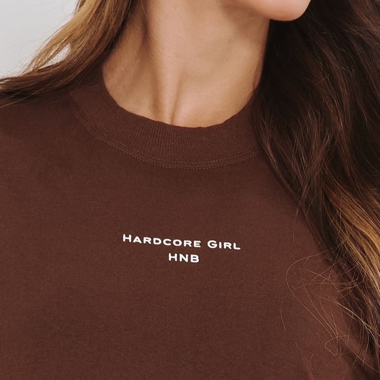 Blusa Fitness Marrom Hardcore Girl BL603