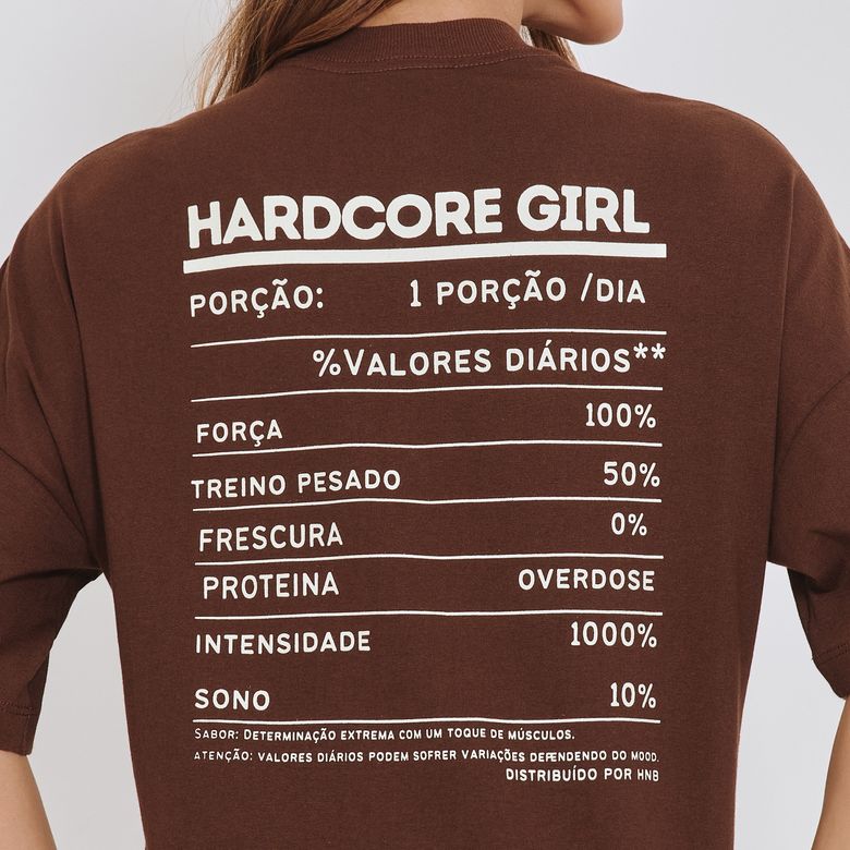 Blusa Fitness Marrom Hardcore Girl BL603