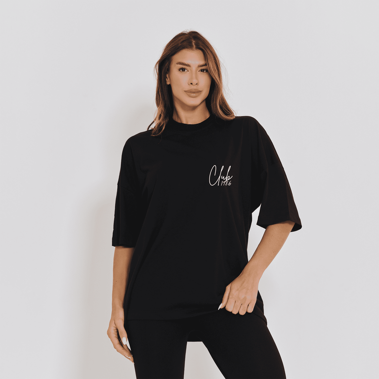 Blusa Fitness Preta Club 1986 BL604