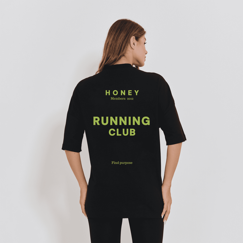 Blusa Fitness Preta Honey Running Club BL597