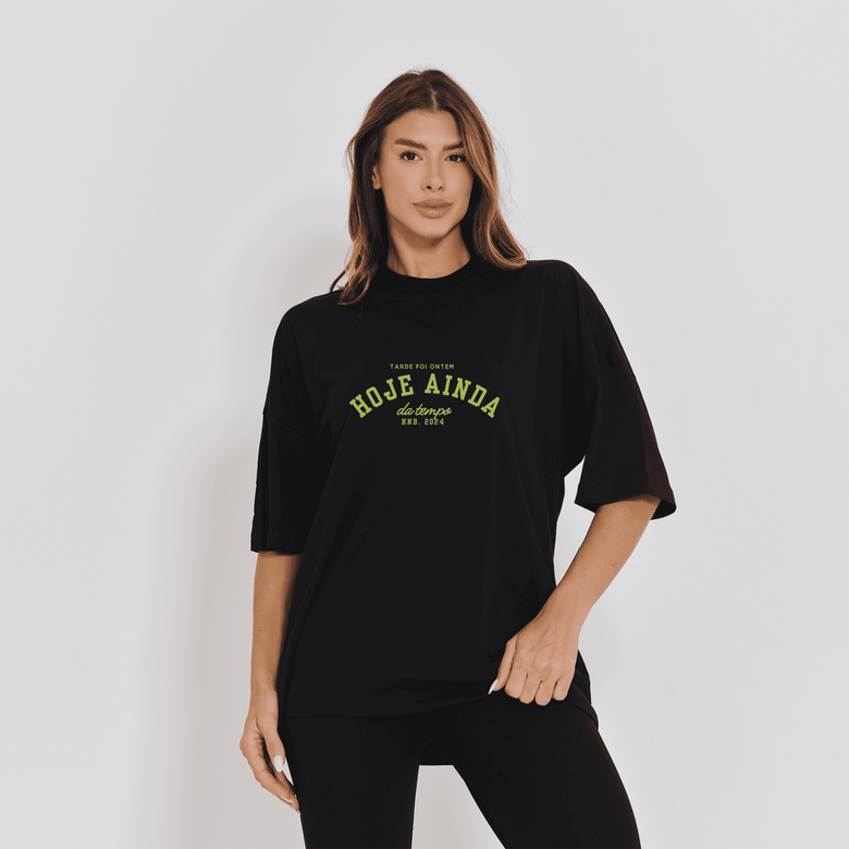 Blusa Fitness Preta Tarde Foi Ontem BL590