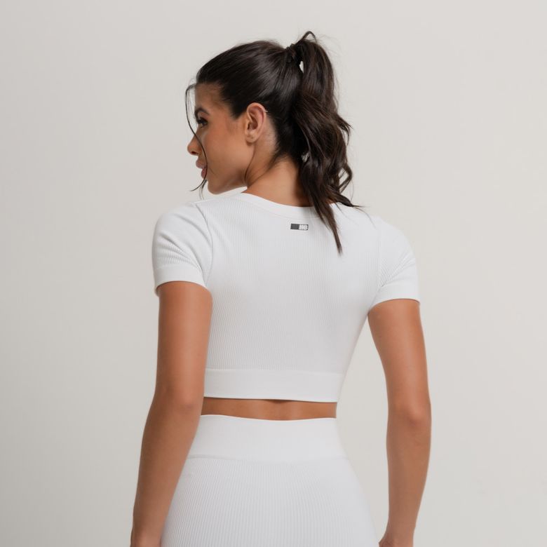 Cropped Fitness Seamless Touchform Branco CR251/1