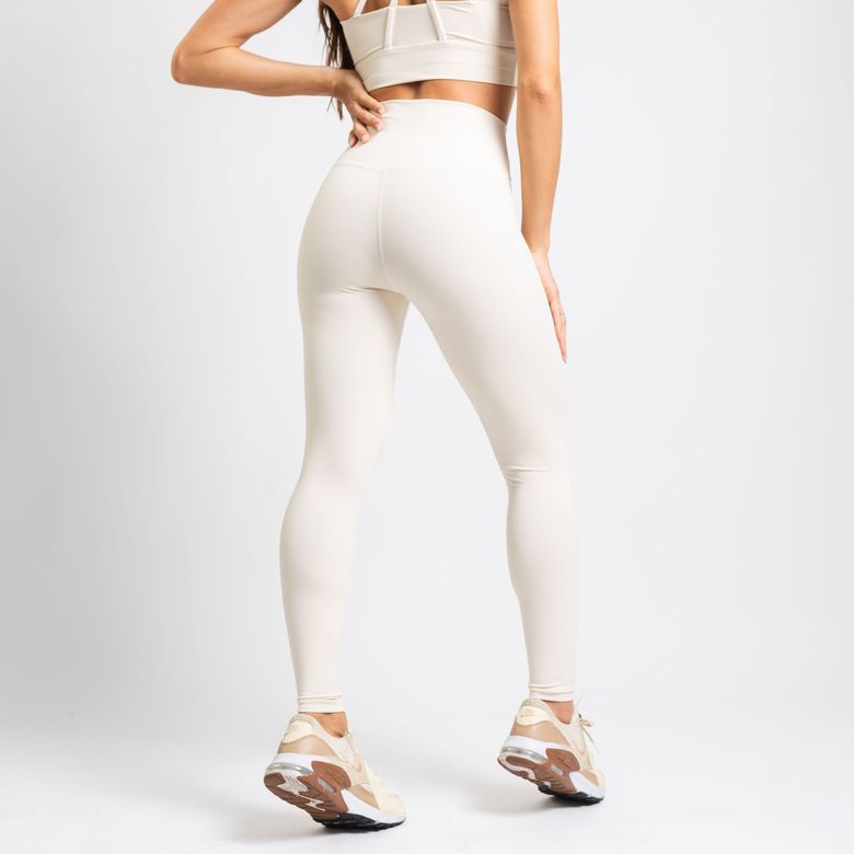 Legging Fitness Cós Largo Duplo Poliamida Premium Off White LG2366